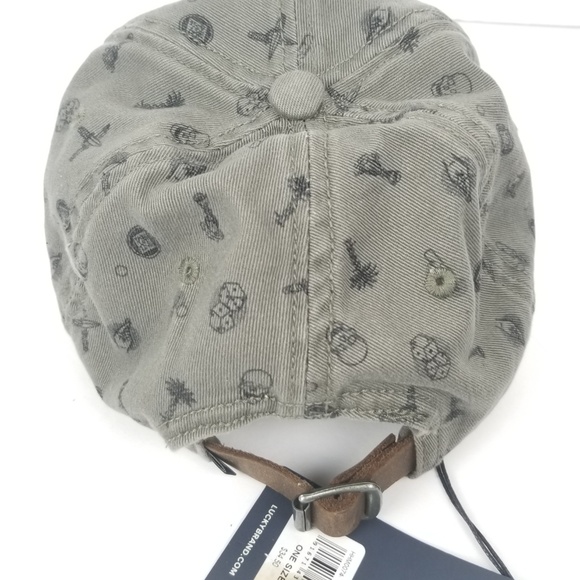 Lucky Brand hat charcoal/black one size adjustable - Picture 5 of 6